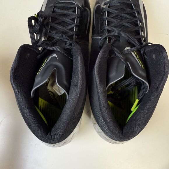 Nike Mens Size 14.5 Hyperfuse Vapor Carbon Elite Black Football Cleats Shoes - Picture 9 of 11